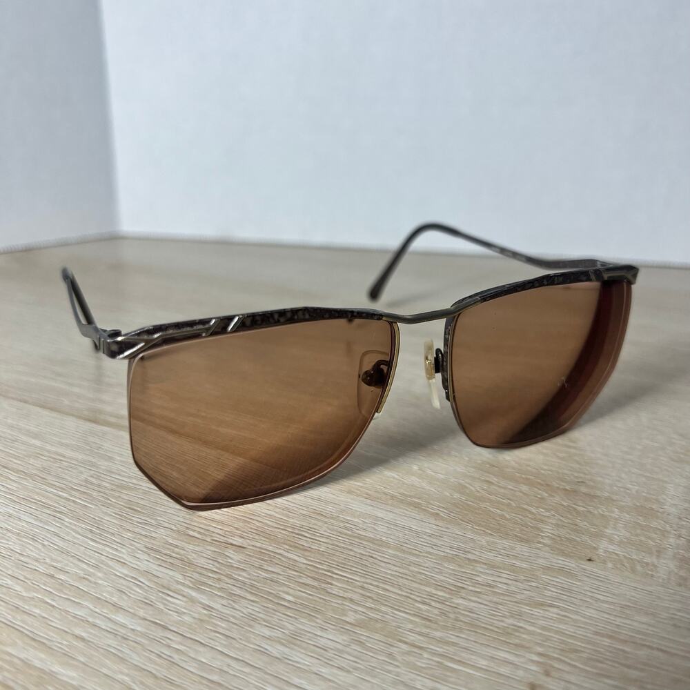 Tura Mod 464 BRN Oversized Eyeglasses Brown Half Rim 59-16-140 Frames